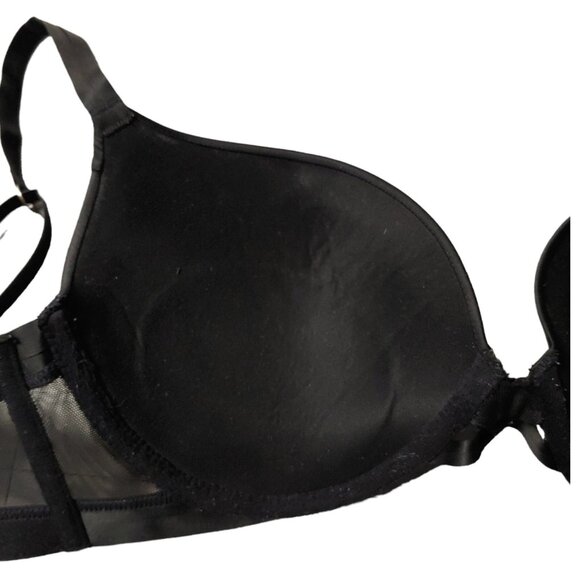 Victoria’s Secret Very Sexy Push Up Bra 32DD Black Lace Satin Limited Edition - Picture 16 of 16